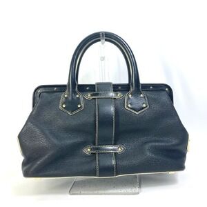 LOUIS VUITTON M91805 Suhali Angenieux PM Doctor Bag, Leather, Women's, Noir B...